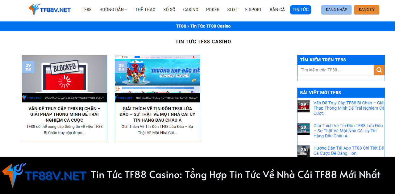 Tin Tức TF88 Casino_ Tổng Hợp Tin Tức Về Nhà Cái TF88 Mới Nhất